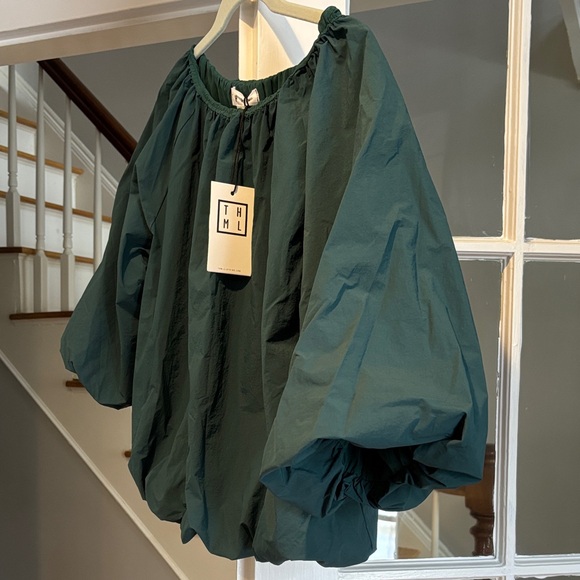 THML NWT Puff Sleeve Style Lightweight Blouse - Picture 4 of 12